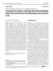 Comparative Analysis of Single Pile with Embedded Beam Row and Volume Pile Modeling under Seismic Load