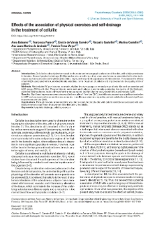 Eﬀects of the association of physical exercises and self-drainage in the treatment of cellulite