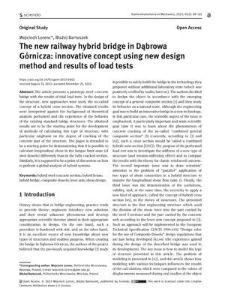 The new railway hybrid bridge in Dąbrowa Górnicza: innovative concept using new design method and results of load tests