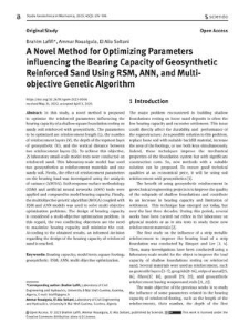 A Novel Method for Optimizing Parameters influencing the Bearing Capacity of Geosynthetic Reinforced Sand Using RSM, ANN, and Multi-objective Genetic Algorithm