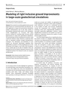 Modeling of rigid inclusion ground improvements in large-scale geotechnical simulations