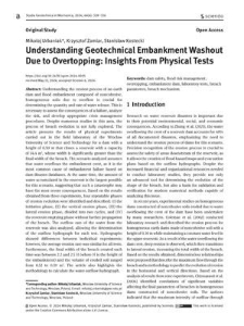 Understanding Geotechnical Embankment Washout Due to Overtopping: Insights From Physical Tests