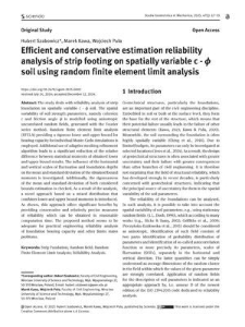 Efficient and conservative estimation reliability analysis of strip footing on spatially variable c - ϕ soil using random finite element limit analysis