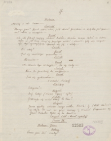 [Fragmenty nieznanego dramatu Henryka Sienkiewicza]