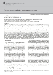 The enjoyment of small-sided games: a narrative review