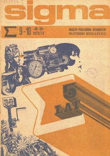 Sigma : magazyn problemowo-informacyjny Politechniki Wrocławskiej, 1972/1973, nr 9-10 (49-50)