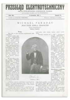 Przegląd Elektrotechniczny. Rok XIII, 15 Grudnia 1931, Zeszyt 24