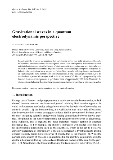Gravitational waves in a quantum electrodynamic perspective