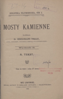 Mosty kamienne. A. Tekst