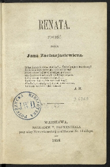Renata : powieść