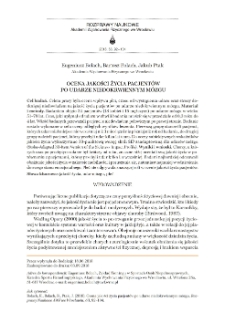 Ocena jakości życia pacjentów po udarze niedokrwiennym mózgu