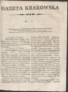 Gazeta Krakowska. R. 1798 Nr 14