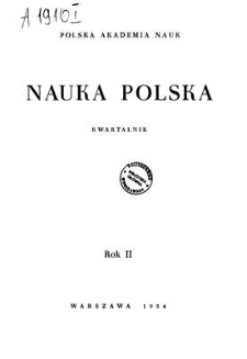 Nauka Polska, Rok II, kwiecień-czerwiec 1954, nr 2 (6)