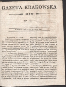 Gazeta Krakowska. R. 1798 Nr 19