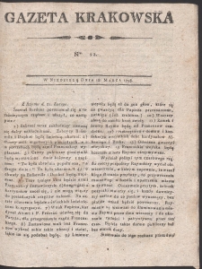 Gazeta Krakowska. R. 1798 Nr 22
