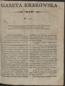 Gazeta Krakowska. R. 1798 Nr 33