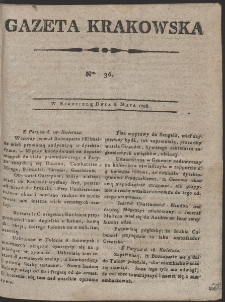 Gazeta Krakowska. R. 1798 Nr 36