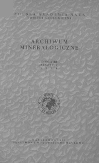 Archiwum Mineralogiczne, T. XVIII, 1954, z. 2