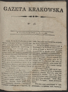 Gazeta Krakowska. R. 1798 Nr 38