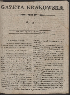 Gazeta Krakowska. R. 1798 Nr 39