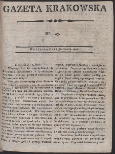 Gazeta Krakowska. R. 1798 Nr 43