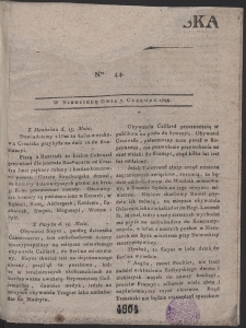 Gazeta Krakowska. R. 1798 Nr 44