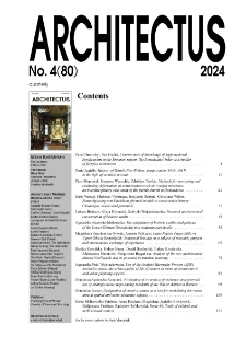Contents [Architectus : Pismo Wydziału Architektury Politechniki Wrocławskiej, 2024, nr 4 (80)]