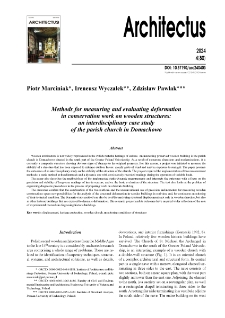 Methods for measuring and evaluating deformation in conservation work on wooden structures: an interdisciplinary case study of the parish church in Domachowo