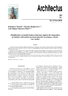Identification of spatial features that may support the integration of students with autism spectrum disorder in primary schools: case studies