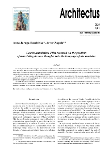 Lost in translation. Pilot research on the problem of translating human thoughts into the language of the machine