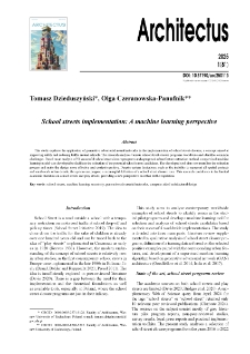 School streets implementation: A machine learning perspective