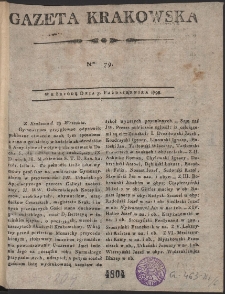 Gazeta Krakowska. R. 1798 Nr 79