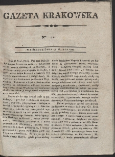 Gazeta Krakowska. R. 1799 Nr 21