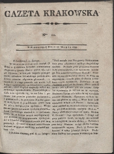 Gazeta Krakowska. R. 1799 Nr 22
