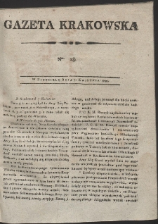Gazeta Krakowska. R. 1799 Nr 28