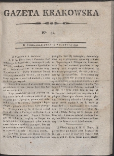 Gazeta Krakowska. R. 1799 Nr 30