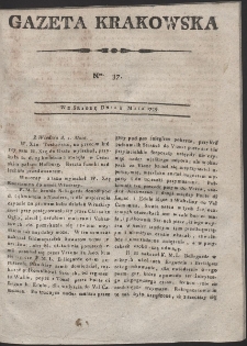 Gazeta Krakowska. R. 1799 Nr 37