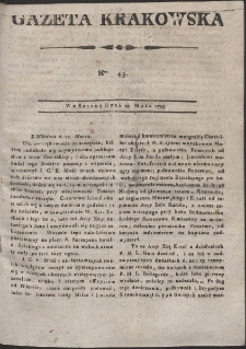 Gazeta Krakowska. R. 1799 Nr 43