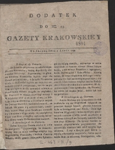 Gazeta Krakowska. R. 1799 Nr 53 (dodatek)