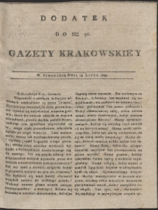 Gazeta Krakowska. R. 1799 Nr 56 (dodatek)