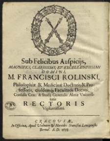 Magnae Caelorum Terrarumque Reginae [...] Miraculosae Deiparae Virgini Mariae in Zdiesz ad Borek [...].