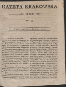 Gazeta Krakowska. R. 1799 Nr 93