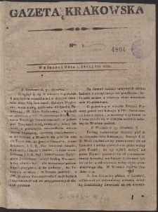 Gazeta Krakowska. R. 1800 Nr 1