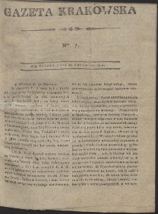 Gazeta Krakowska. R. 1800 Nr 7