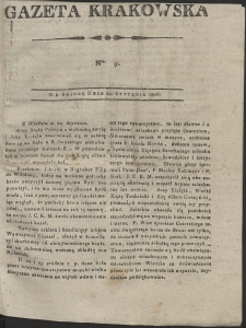 Gazeta Krakowska. R. 1800 Nr 9