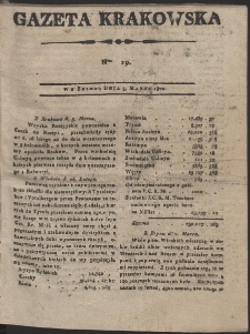 Gazeta Krakowska. R. 1800 Nr 19