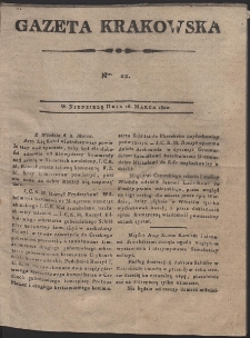 Gazeta Krakowska. R. 1800 Nr 22