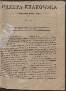 Gazeta Krakowska. R. 1800 Nr 23
