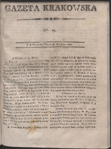Gazeta Krakowska. R. 1800 Nr 25