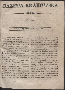 Gazeta Krakowska. R. 1800 Nr 29